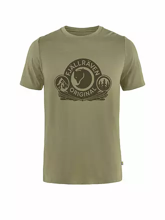 FJÄLLRÄVEN | Camiseta funcional de hombre Abisko Wool Classic | olive